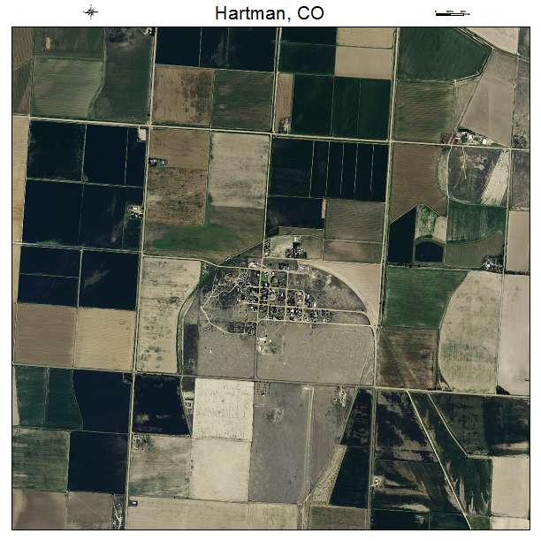 Hartman, CO air photo map