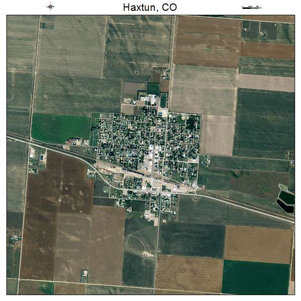 Haxtun, CO air photo map