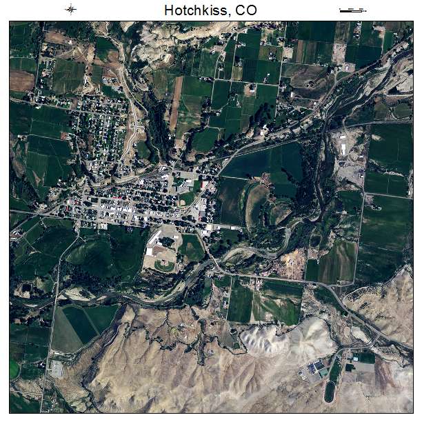 Hotchkiss, CO air photo map