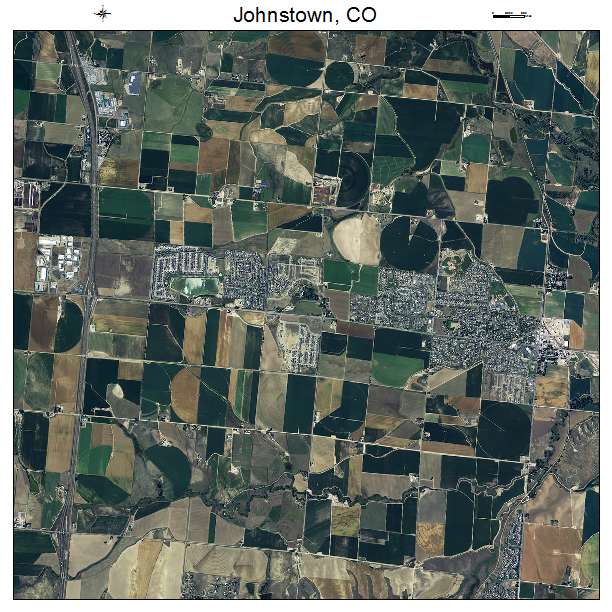 Johnstown, CO air photo map