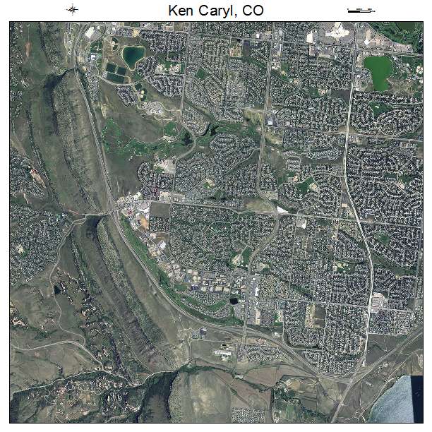 Ken Caryl, CO air photo map