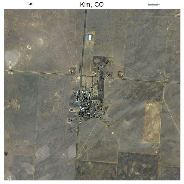 Kim, CO air photo map