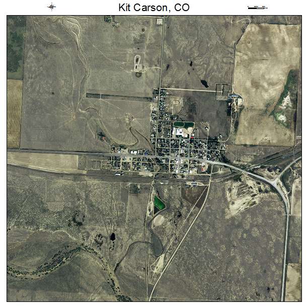 Kit Carson, CO air photo map