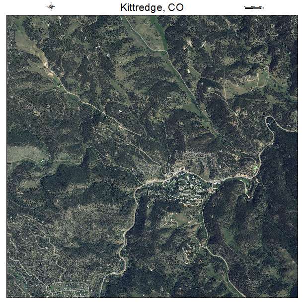 Kittredge, CO air photo map