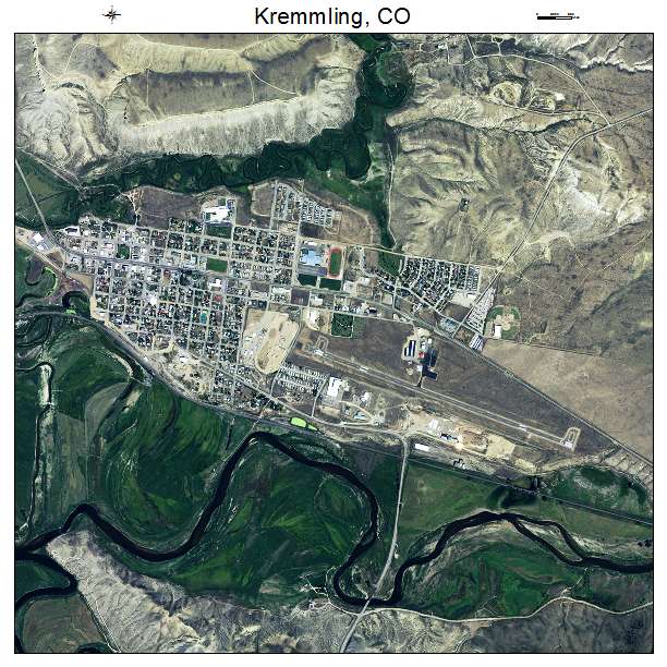 Kremmling, CO air photo map