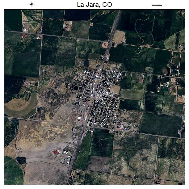 La Jara, CO air photo map