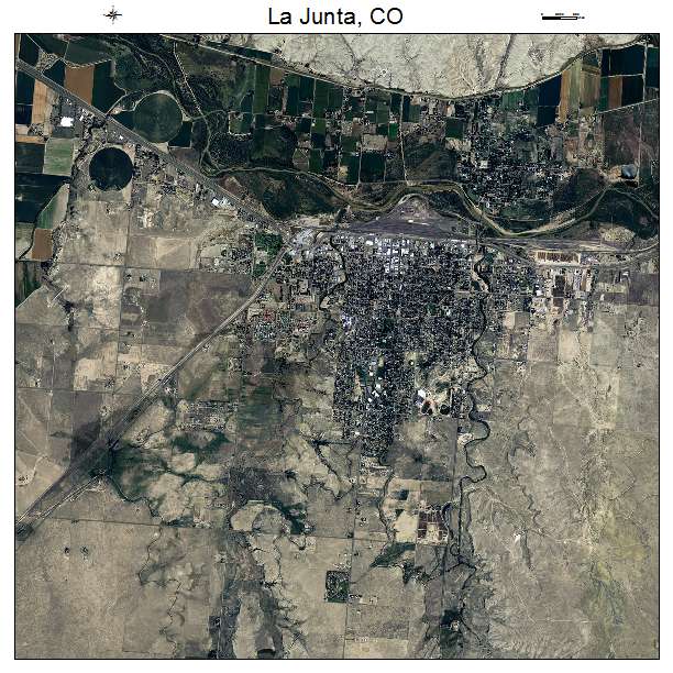 La Junta, CO air photo map