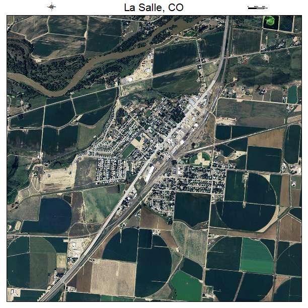 La Salle, CO air photo map
