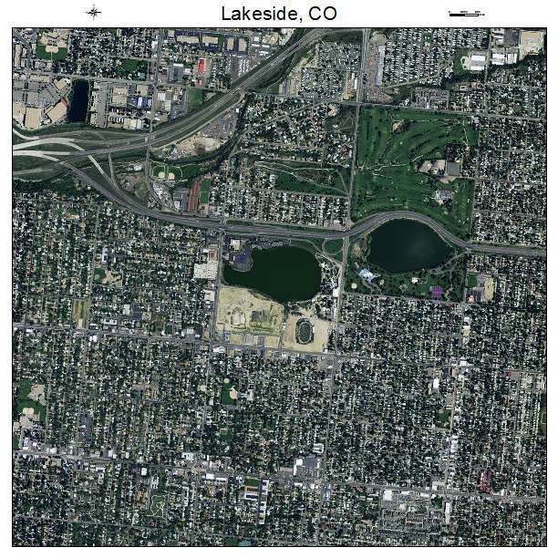 Lakeside, CO air photo map