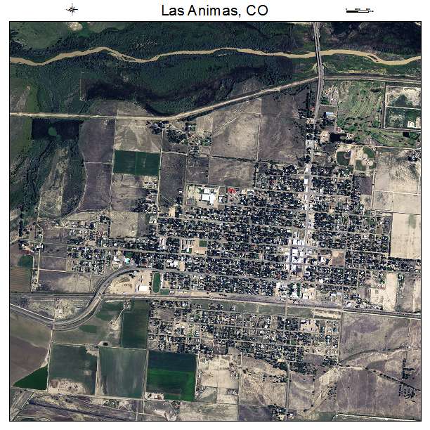 Las Animas, CO air photo map