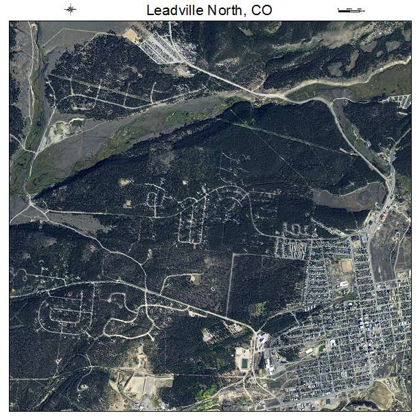 Leadville North, CO air photo map