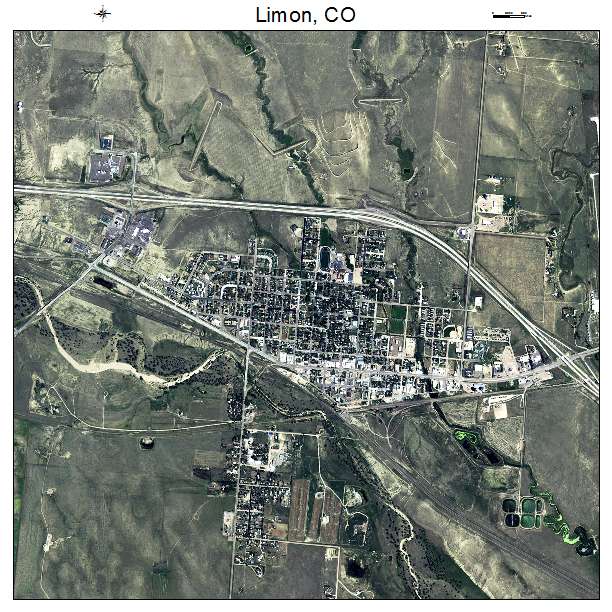 Limon, CO air photo map