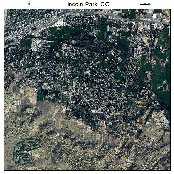 Lincoln Park, CO air photo map