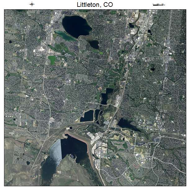 Littleton, CO air photo map