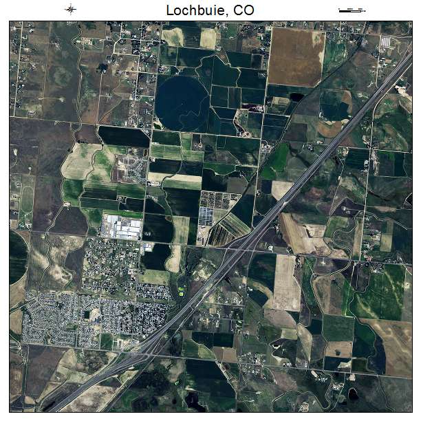 Lochbuie, CO air photo map