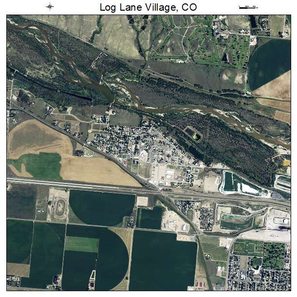 Log Lane Village, CO air photo map