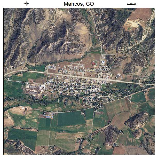 Mancos, CO air photo map