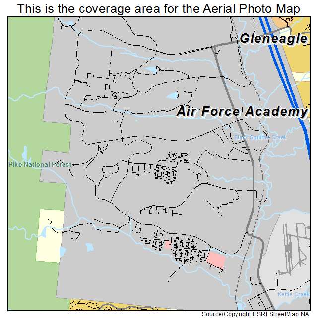 Air Force Academy, CO location map 
