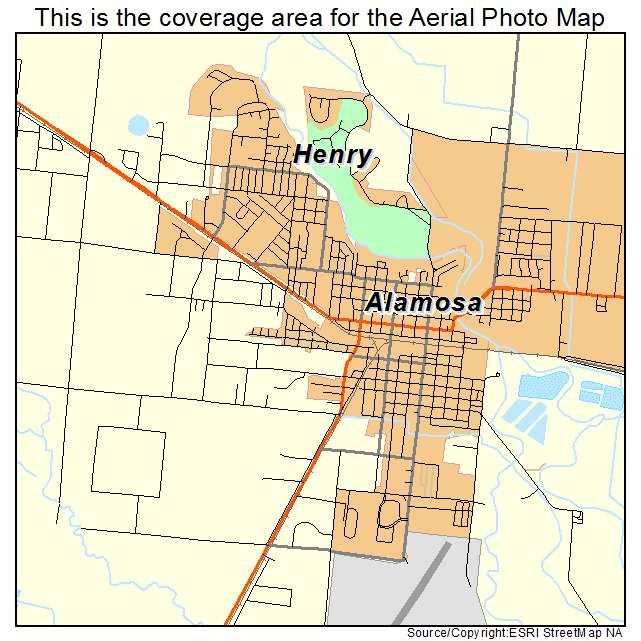 Alamosa, CO location map 