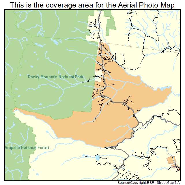 Allenspark, CO location map 