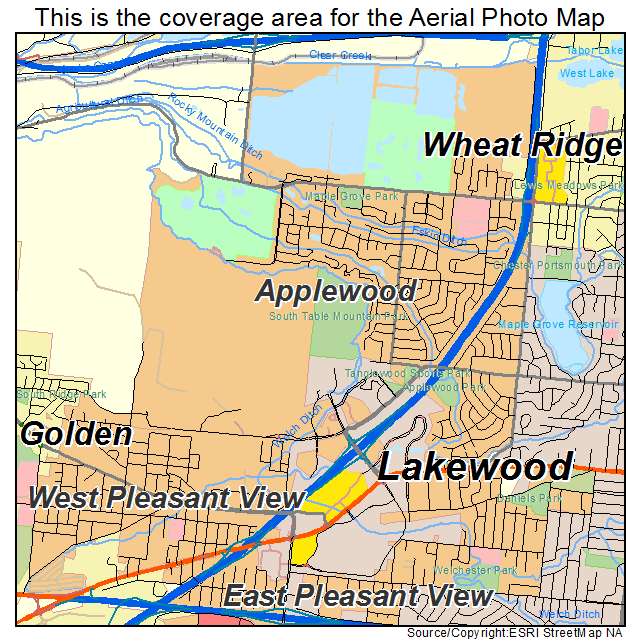 Applewood, CO location map 