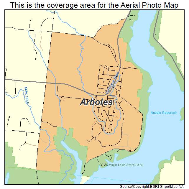 Arboles, CO location map 