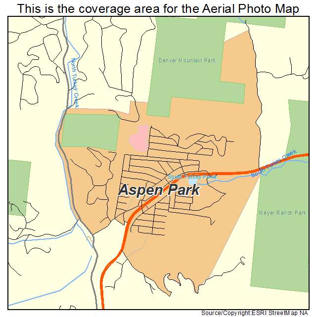 Aspen Park, CO location map 