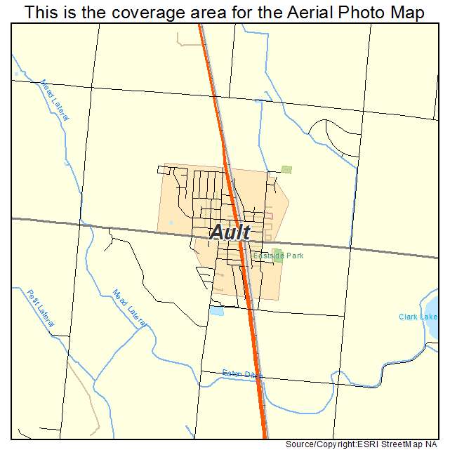 Ault, CO location map 