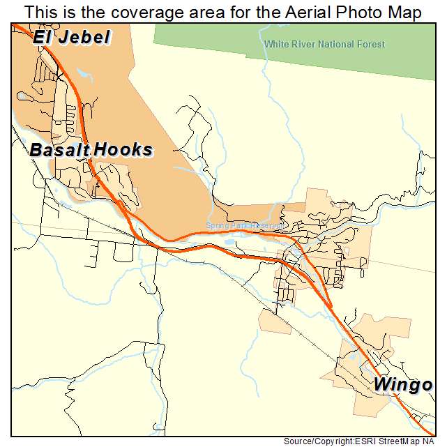 Basalt, CO location map 