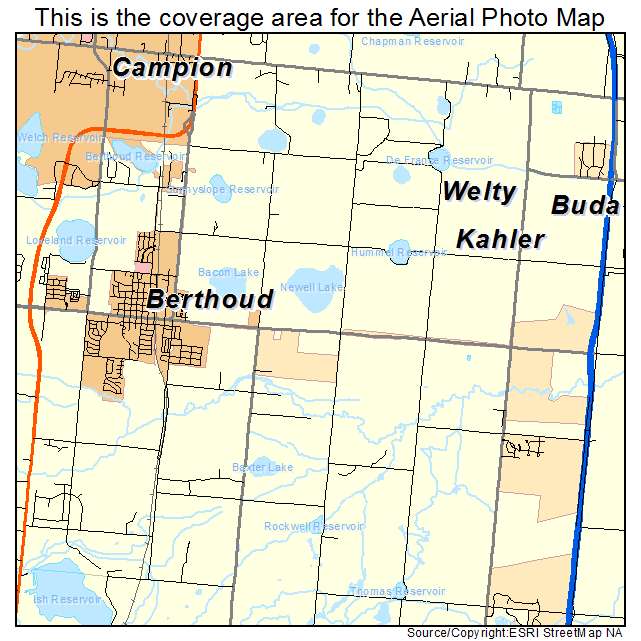 Berthoud, CO location map 