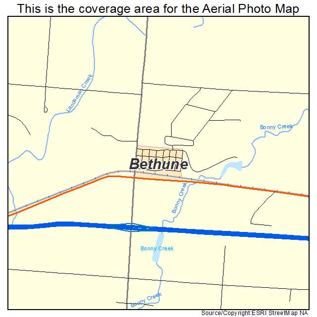 Bethune, CO location map 