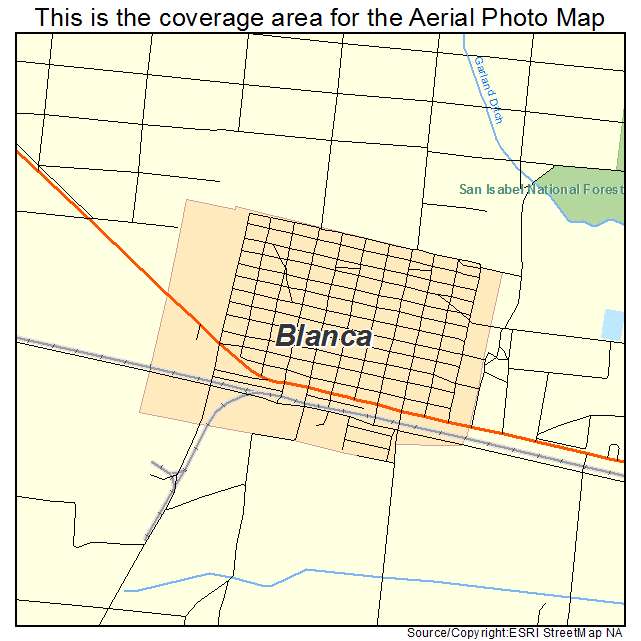 Blanca, CO location map 