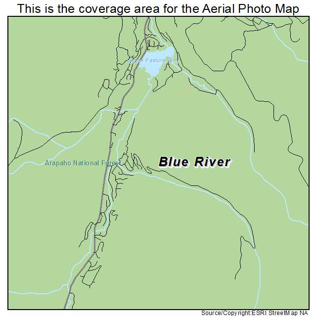 Blue River, CO location map 