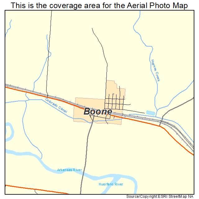 Boone, CO location map 