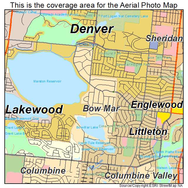 Bow Mar, CO location map 