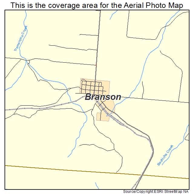 Branson, CO location map 