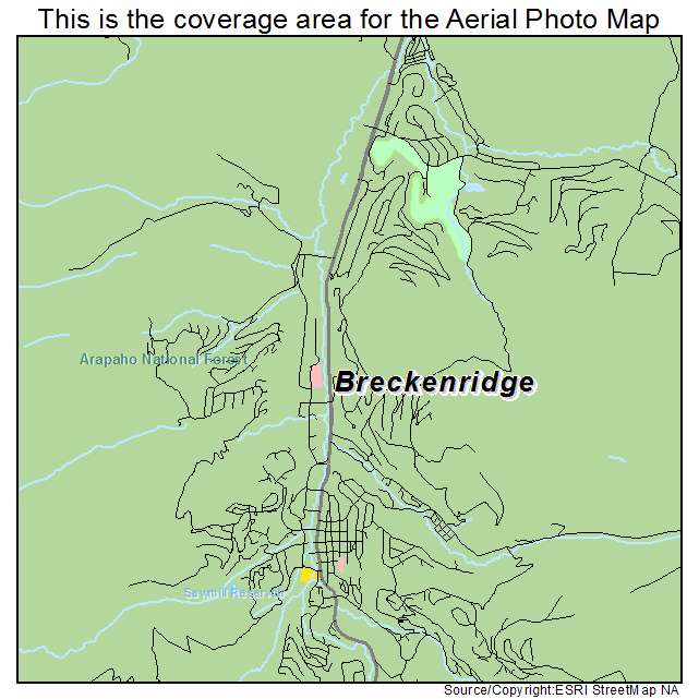 Breckenridge, CO location map 