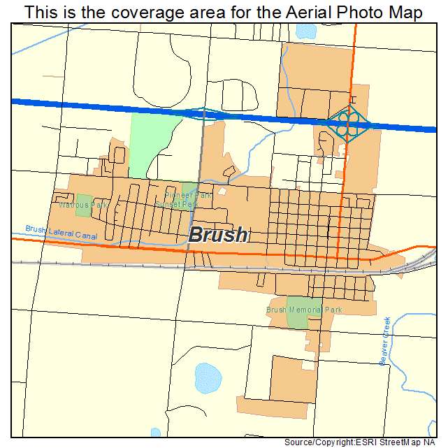 Brush, CO location map 