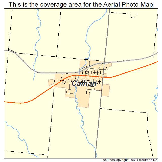 Calhan, CO location map 