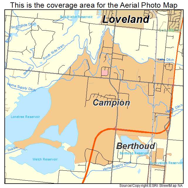 Campion, CO location map 