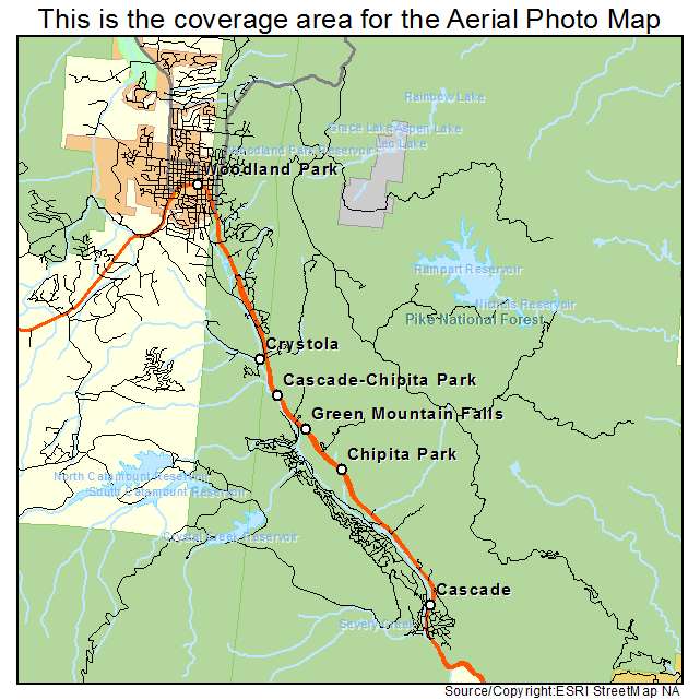Cascade Chipita Park, CO location map 