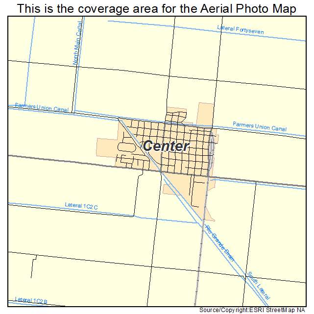 Center, CO location map 