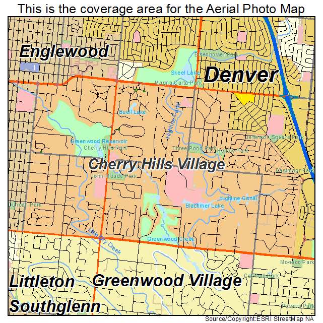 Cherry Hills Village, CO location map 