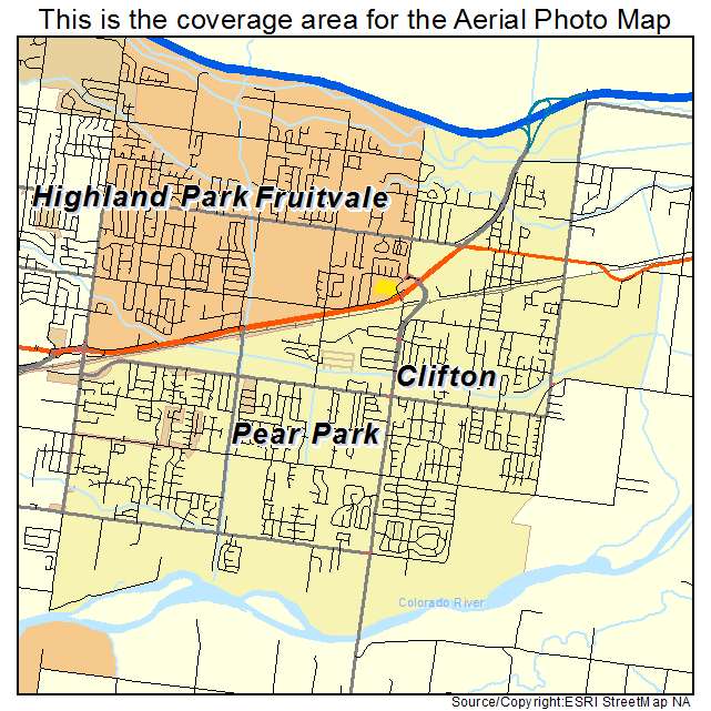 Clifton, CO location map 