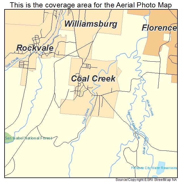 Coal Creek, CO location map 