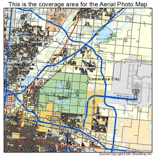 Commerce City, CO location map 