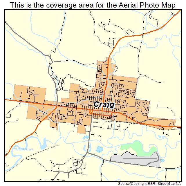 Craig, CO location map 