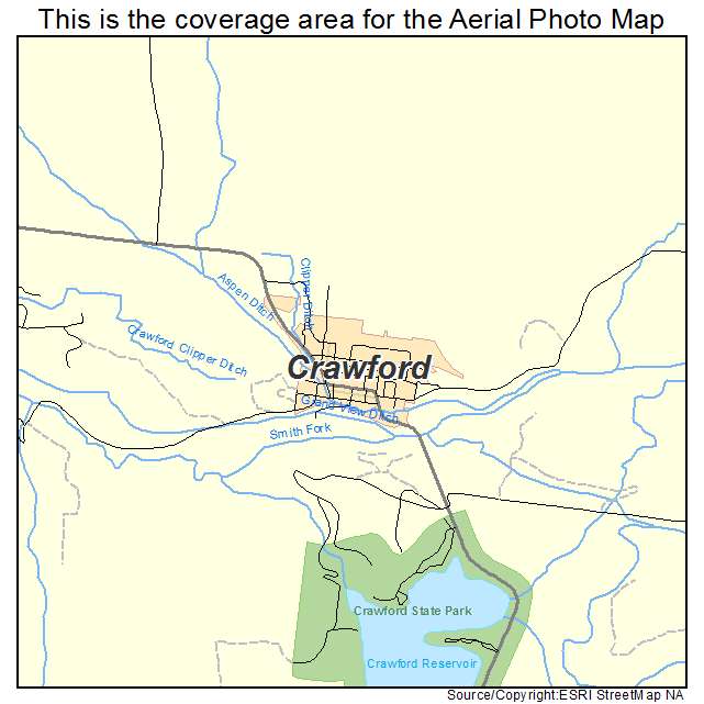 Crawford, CO location map 