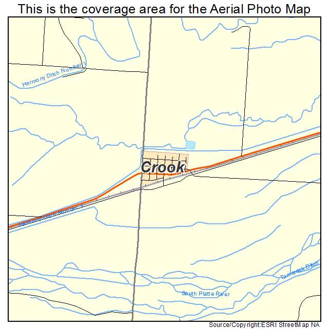 Crook, CO location map 