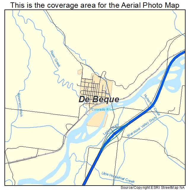 De Beque, CO location map 